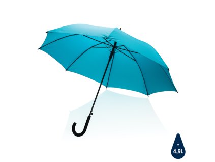 23" základný auto-open dáždnik Impact zo 190T RPET AWARE™ , Blue (Farba Black)