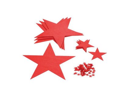 Plstená sada hviezd , Red (Farba Red)