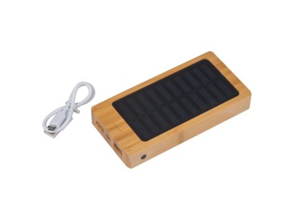 Solárna powerbanka, 8000 mAH , Beige (Farba Beige)