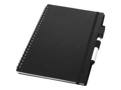 Opakovateľne použiteľný zápisník A5 s fixkou , Black (Farba Black)