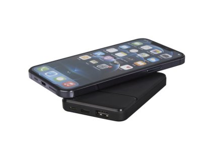 Powerbanka Loop 5000 mAh z RPET , solid black (Farba solid black)