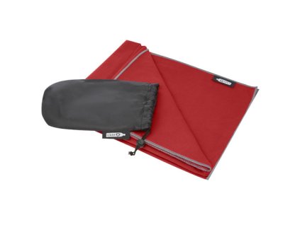Ultraľahký a rýchloschnúci uterák z RPET , Red (Farba Red)