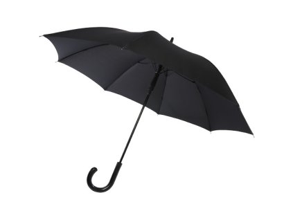 23" automatický dáždnik so zahnutou rukoväťou , solid black (Farba solid black)