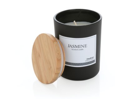 Vonná sviečka s bambusovým viečkom Ukiyo , Black (Farba Black)