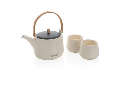 Sada kanvice s hrnčekmi Ukiyo , white, gray (Farba white, gray)