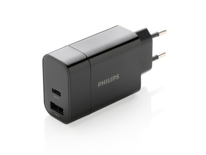 Ultra rýchly PD nabíjací adaptér Philips , Black (Farba Black)