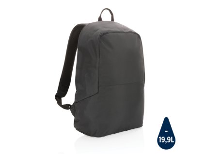 Základný nedobytný batoh Impact z rPET AWARE™ , Black (Farba Black)