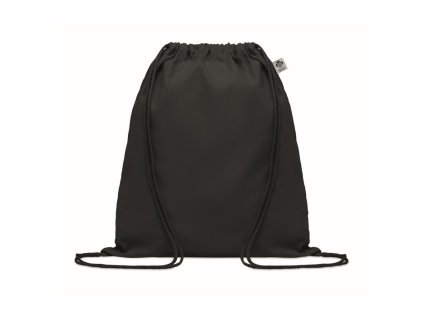 Vrecúško z organickej bavlny (140 g/m2) , Black (Farba Black)