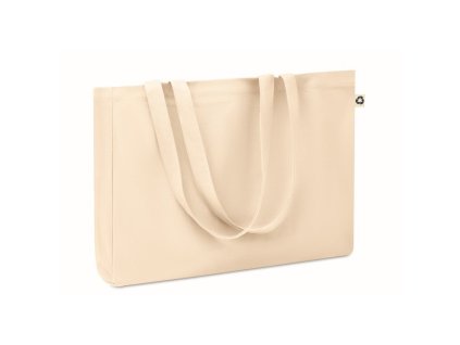 Taška z recyklovaného plátna (280 g/m2) , Beige (Farba Beige)