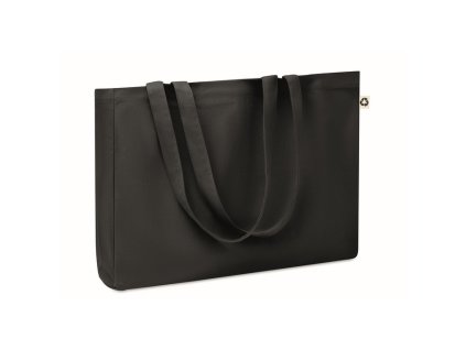 Taška z recyklovaného plátna (280 g/m2) , Black (Farba Black)