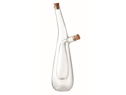 Sklenená fľaša na olej a ocot , transparent (Farba transparent)