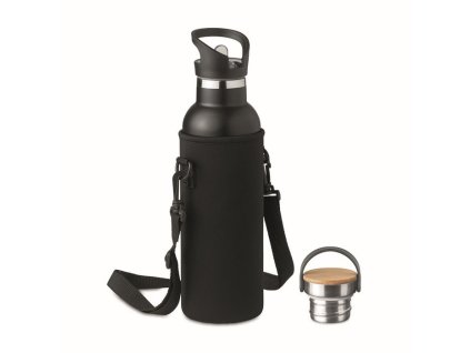 Dvojstenná fľaša 700ml , Black (Farba Black)