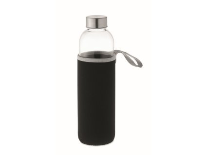 Sklenená 750 ml fľaša , Black (Farba Black)