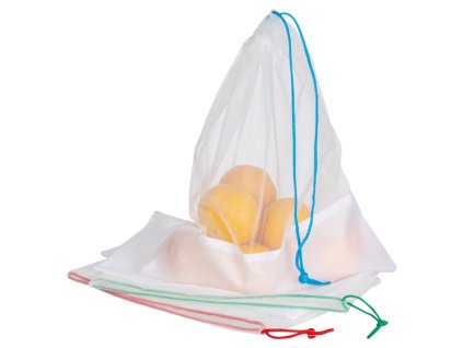 Sada 3 vrecúšok na potraviny , white (Farba white)