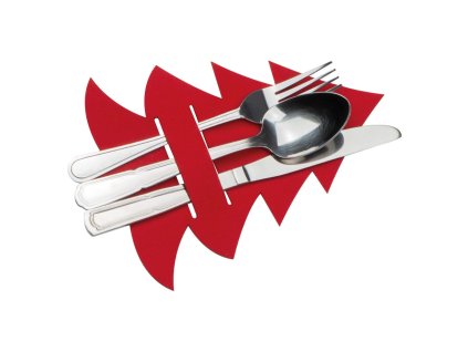 Vianočná podložka na príbor , Red (Farba Red)