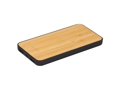 Bezdrôtová nabíjačka 8000 mAh , black/wood (Farba black/wood)
