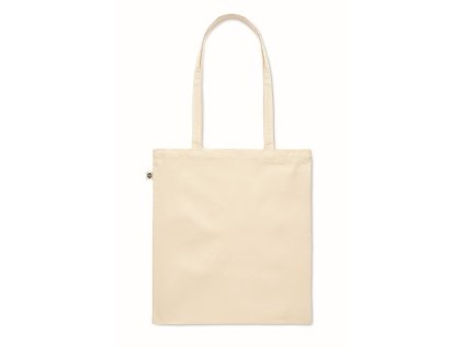 Taška z organickej bavlny (180 g/m2) , Beige (Farba Beige)