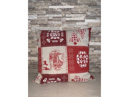 Obliečka na vankúš 40x40cm , Red (Farba Red)