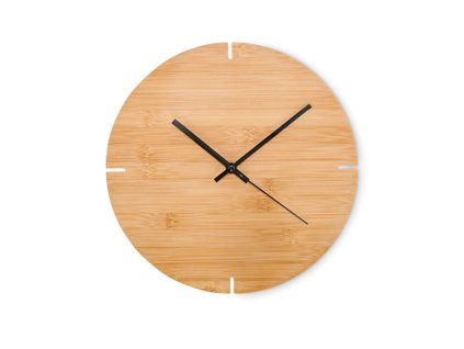 Bambusové nástenné hodiny , wood (Farba wood)