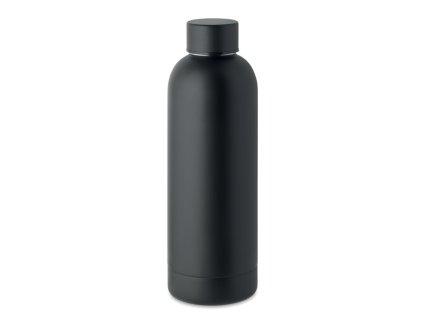 Matná recyklovaná termoska 500 ml , Black (Farba Black)