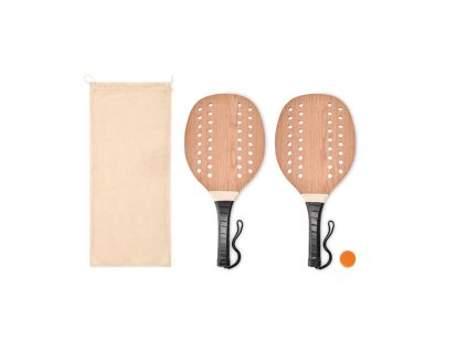 Drevená sada na plážový tenis , wood (Farba wood)