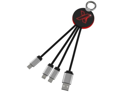 Nabíjací kábel Light up , Red (Farba Red)