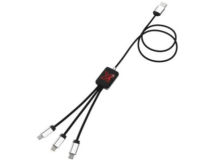 Nabíjací kábel Light up , Red (Farba Red)