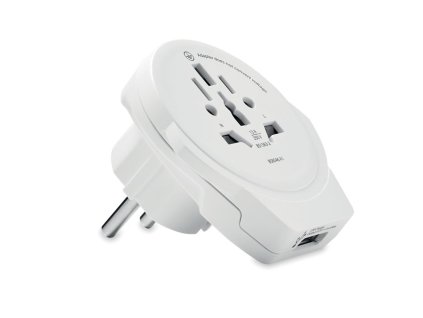Skross "World to Europe USB" , white (Farba white)