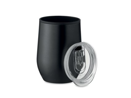 Dvojstenný hrnček 350ml , Black (Farba Black)