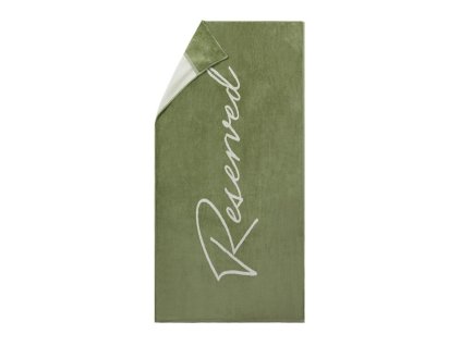 Osuška na lehátko VINGA Lounge , green/white (Farba green/white)