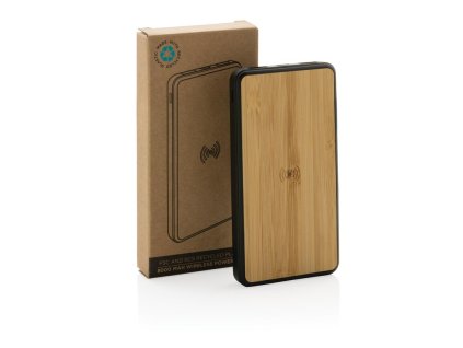 Bezdrôtová powerbanka 8 000 mAh , Brown (Farba Brown)