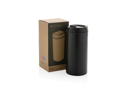 Termohrnček z RCS recyklovanej ocele , Black (Farba Black)