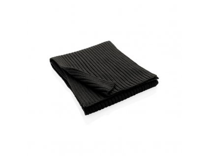 Pletený šál Impact z Polylana® AWARE™ , Black (Farba Black)
