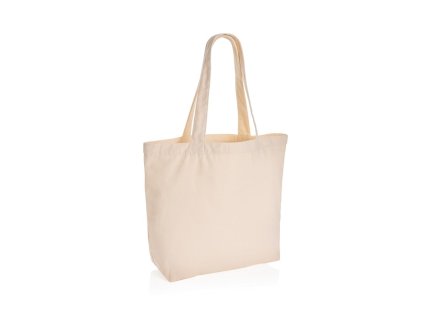 Nefarbená taška s vreckom Impact z recyklovaného plátna (240 g/m2) , Off white (Farba Off white)