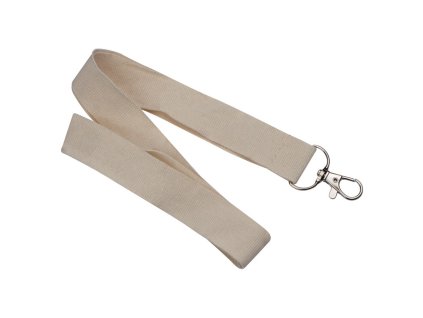 Bavlnená šnúrka na krk , Beige