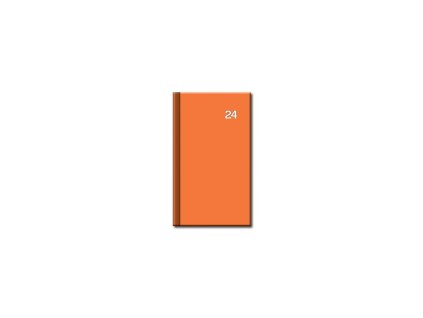 Mini diár A6 PRINT Neon , Orange