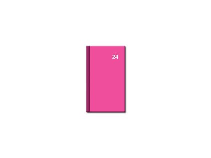 Mini diár A6 PRINT Neon , Pink