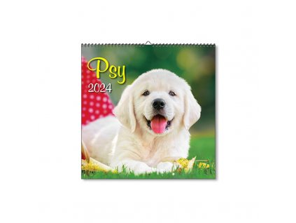 Nástenný kalendár Psy štvorec