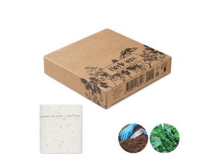 3-metrová páska so semienkami byliniek , Beige (Farba Beige)