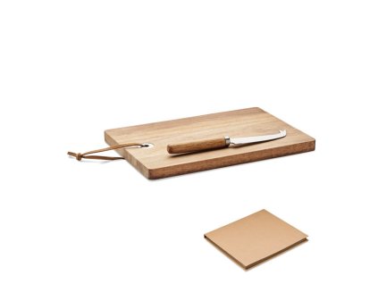 Sada doštičky a nožu na syr , wood (Farba wood)