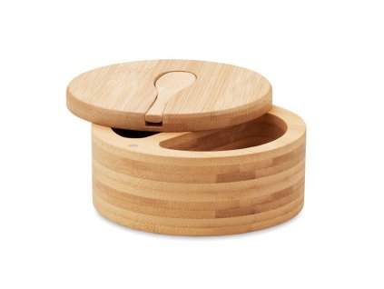Bambusová nádoba na soľ a korenie , wood