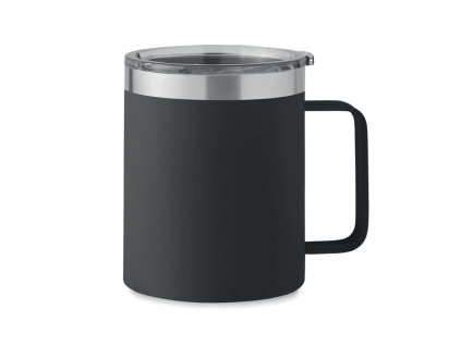 Dvojstenný hrnček 300ml , Black (Farba Black)