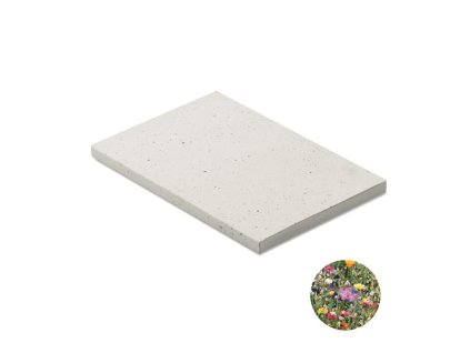 Zápisník A5 so semienkami , white (Farba white)