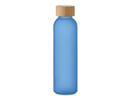 Matná sklenená fľaša 500ml , transparent blue (Farba transparent blue)