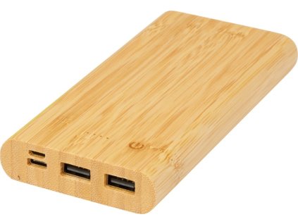 Bambusová powerbanka 10 000 mAh , natural (Farba natural)