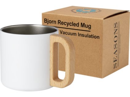 Hrnček 360 ml z recyklovanej nerezovej ocele RCS , white (Farba white)