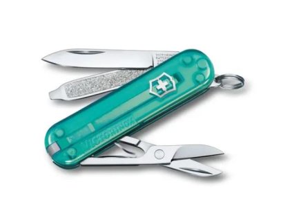 CLASSIC SD Transparent, vreckový nôž , turquoise (Farba turquoise)