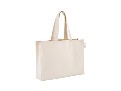 Taška z recyklovanej bavlny (220 g/m2) , Beige (Farba Beige)