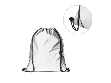 Reflexné vrecúško z polyesteru (200 g/m2) , Silver (Farba Silver)