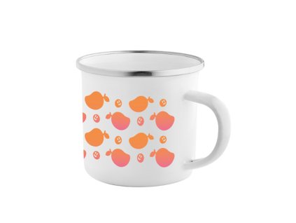 Sublimačný smaltovaný hrnček 350 ml , white (Farba white)